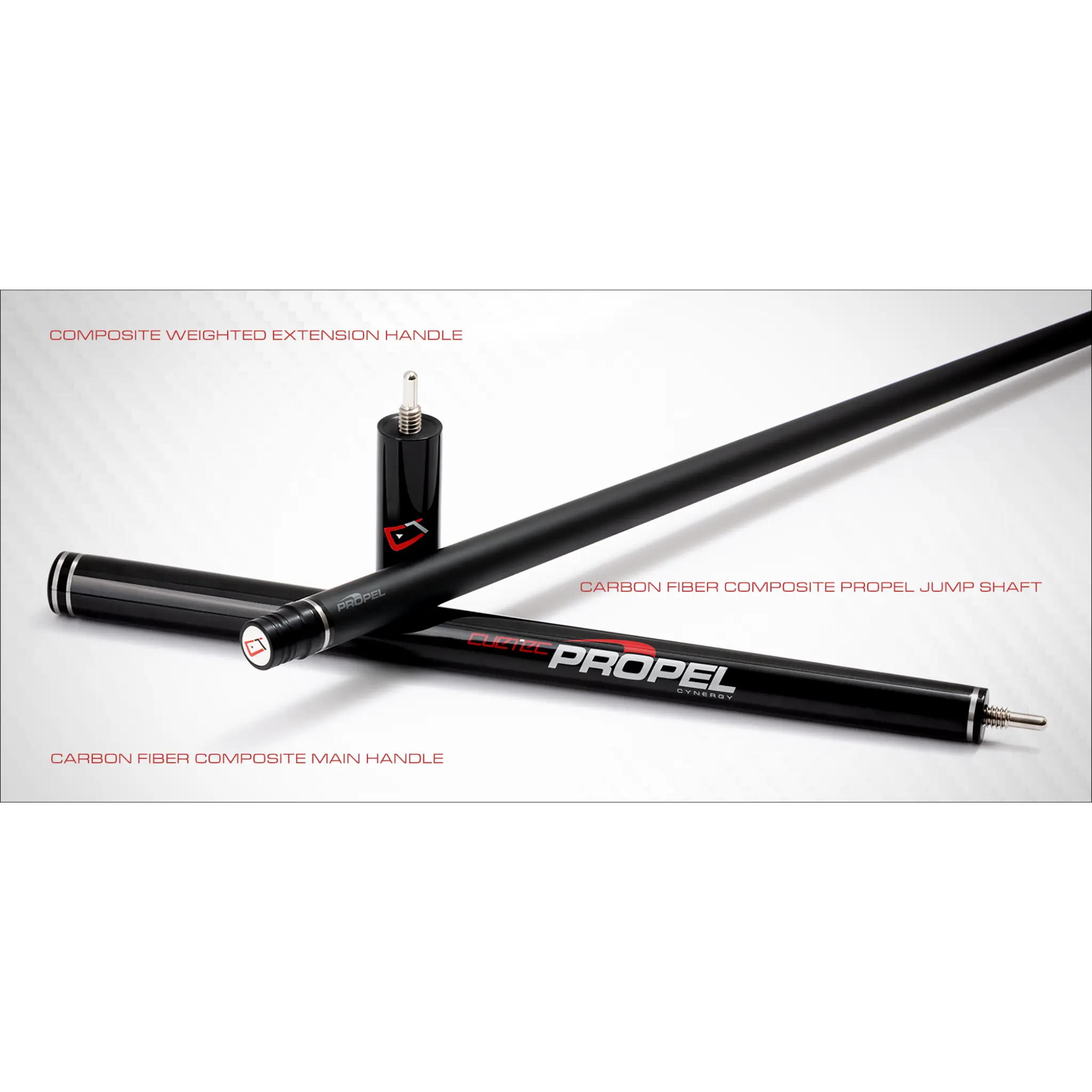 Taco de Jump Cuetec Cynergy Propel Red Taco de Jump Cuetec Cynergy Propel Red